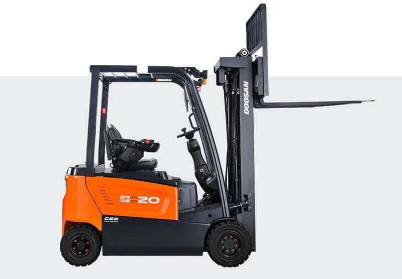 Forklift operator safely handling a commercial load in Wembley
